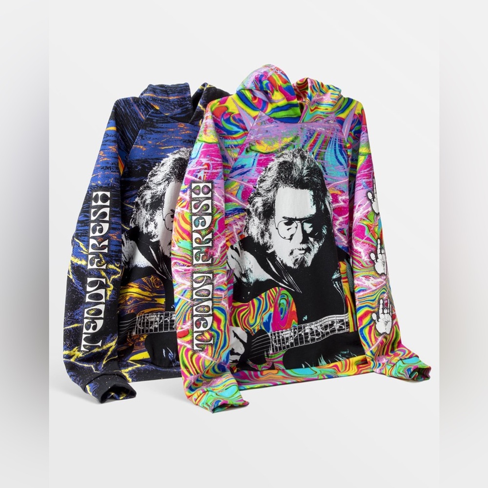 Teddy Fresh x Jerry Garcia Purple Unisex Hoodie - Picture 2 of 13